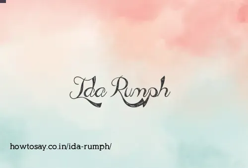Ida Rumph