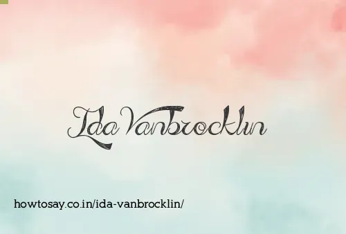 Ida Vanbrocklin