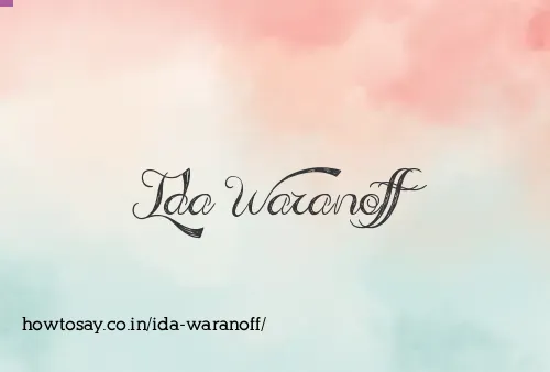 Ida Waranoff