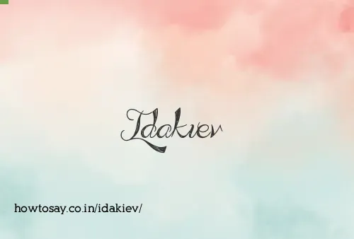 Idakiev