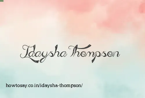 Idaysha Thompson