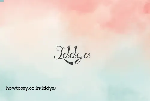 Iddya