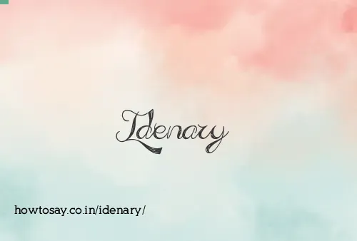 Idenary