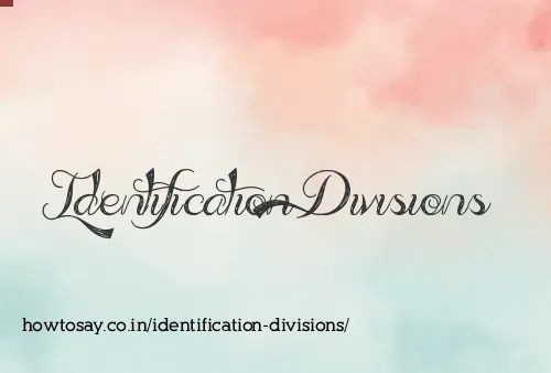 Identification Divisions