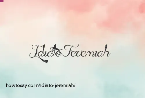 Idiato Jeremiah