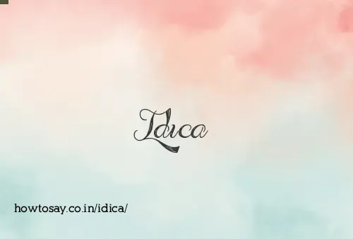 Idica