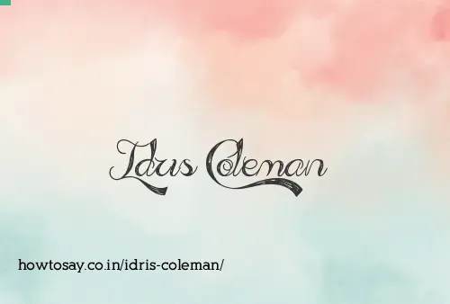 Idris Coleman