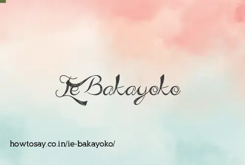 Ie Bakayoko