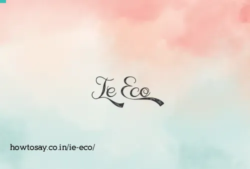 Ie Eco