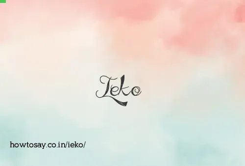Ieko