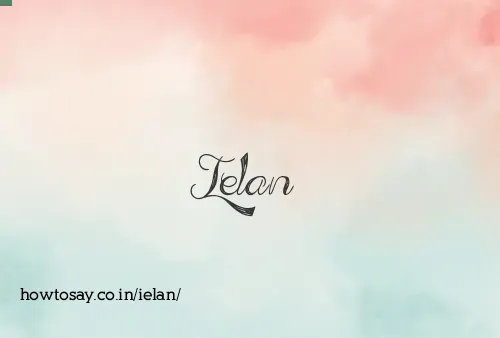 Ielan