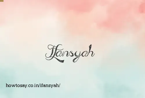 Ifansyah