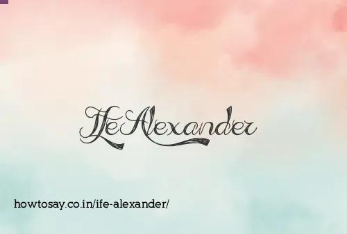 Ife Alexander