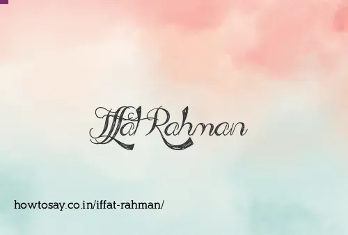 Iffat Rahman