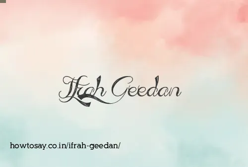 Ifrah Geedan