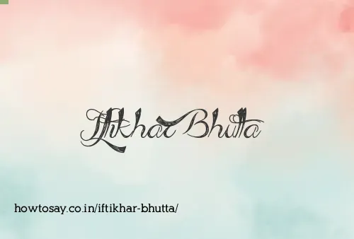 Iftikhar Bhutta