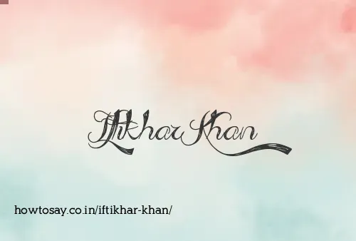 Iftikhar Khan