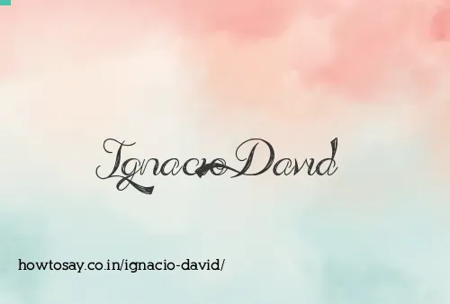 Ignacio David