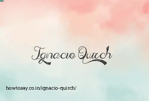 Ignacio Quirch