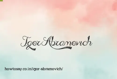 Igor Abramovich