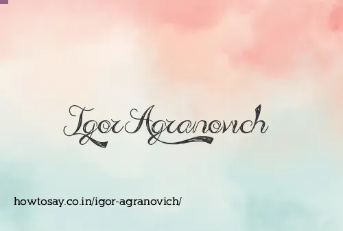 Igor Agranovich