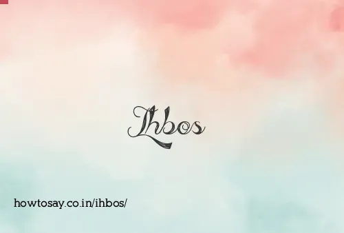 Ihbos