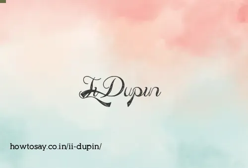 Ii Dupin