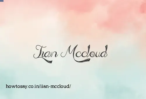Iian Mccloud