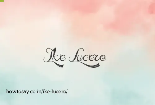 Ike Lucero