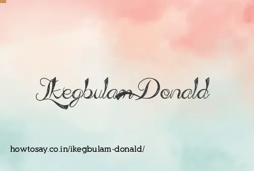 Ikegbulam Donald