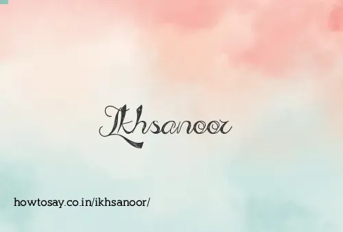 Ikhsanoor