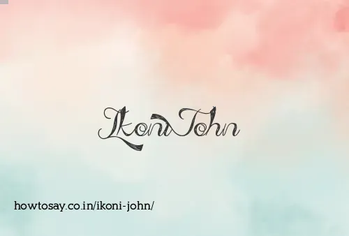 Ikoni John
