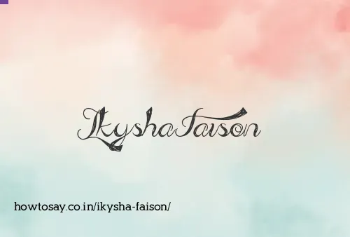 Ikysha Faison