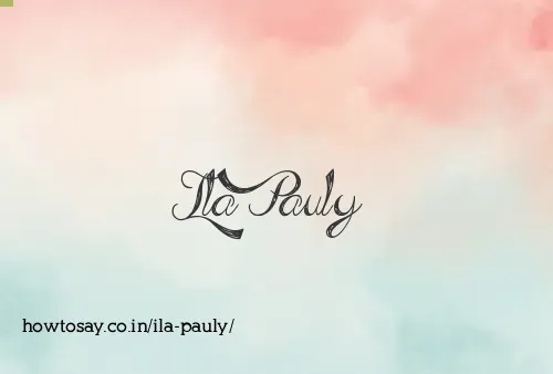 Ila Pauly