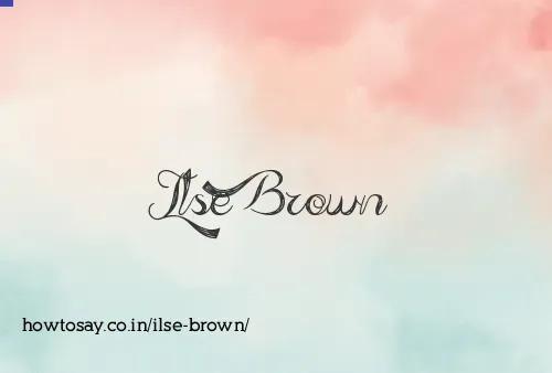 Ilse Brown