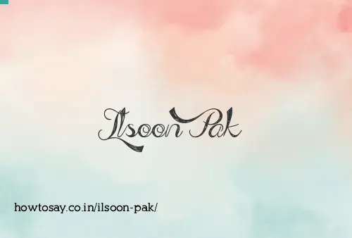 Ilsoon Pak