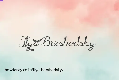 Ilya Bershadsky