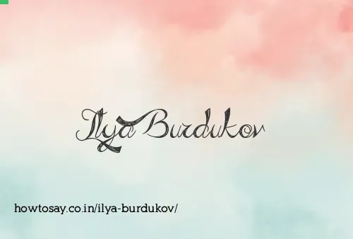 Ilya Burdukov