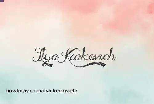 Ilya Krakovich