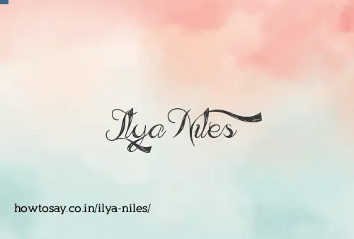 Ilya Niles