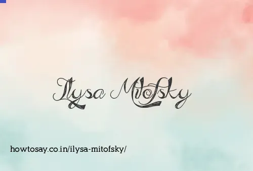 Ilysa Mitofsky