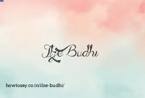 Ilze Budhi