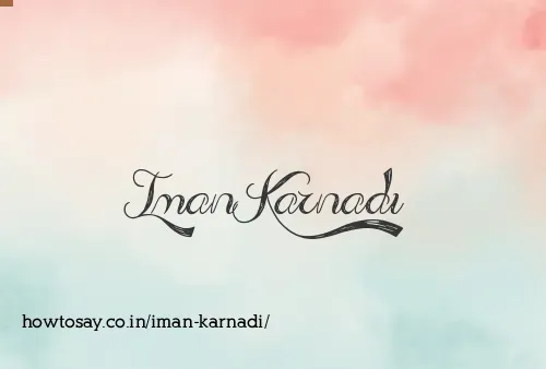 Iman Karnadi