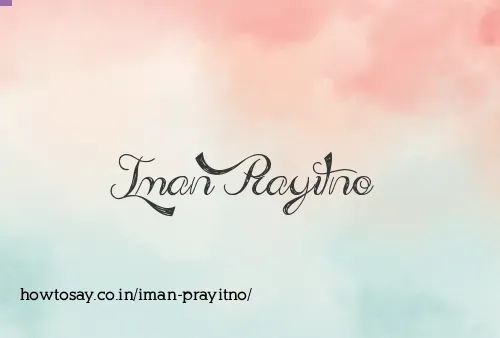 Iman Prayitno