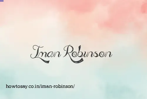 Iman Robinson