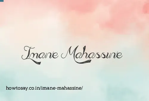 Imane Mahassine