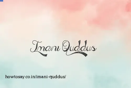 Imani Quddus