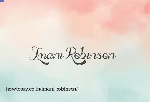 Imani Robinson