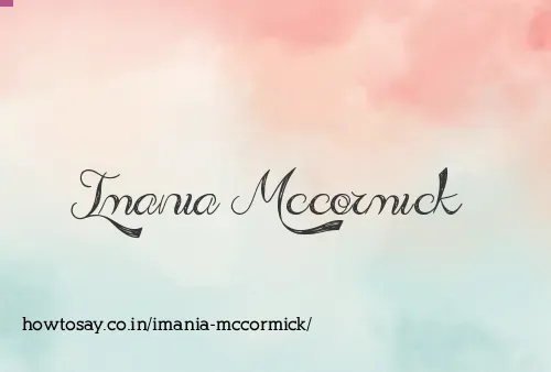 Imania Mccormick