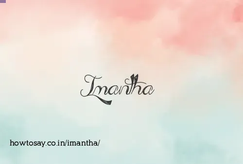 Imantha